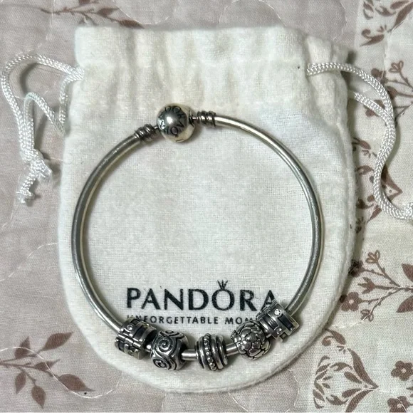 Pandora Silver Charm Bracelet - Picture 2 of 2